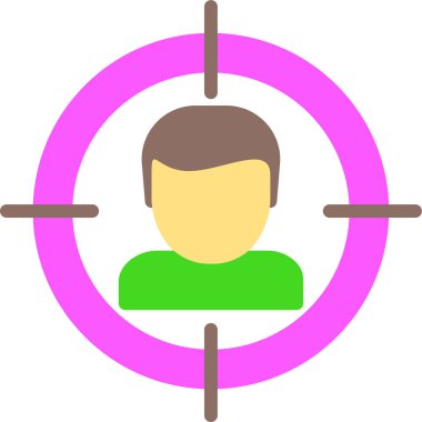 hedef simge, vektör illüstrasyonu