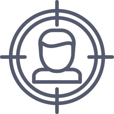 hedef simge, vektör illüstrasyonu