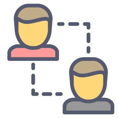 İnsanlar. Web simgesi basit illüstrasyon