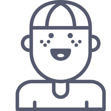 Genç Web simgesi basit illüstrasyon