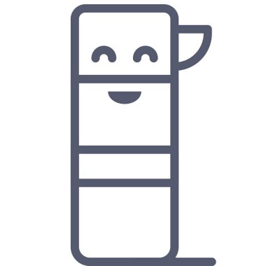 Buzdolabı. Web simgesi vektör illüstrasyonu