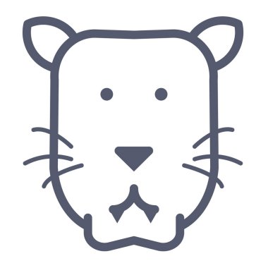 Ayı suratlı. Basit tasarım