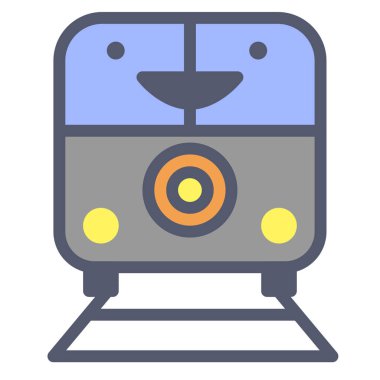 tren. Web simgesi basit tasarım