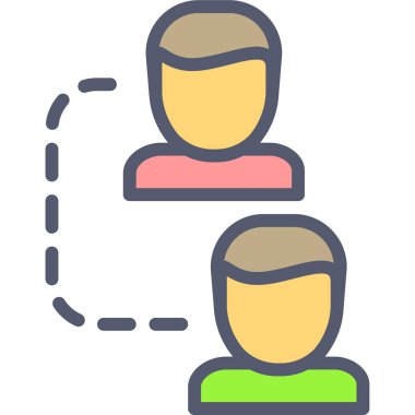 kullanıcı. Web simgesi basit illüstrasyon