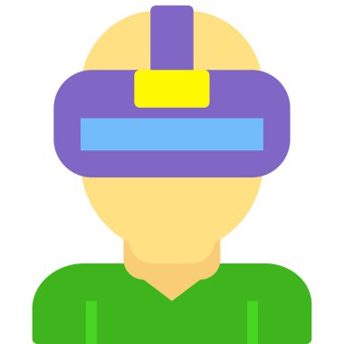 Vr. Web simgesi basit illüstrasyon