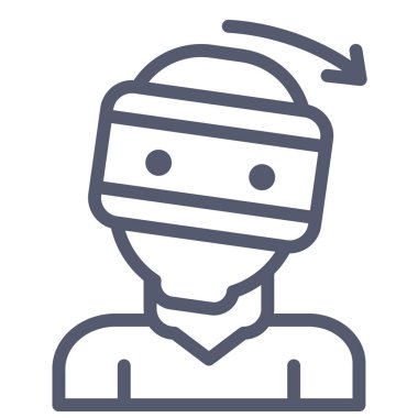 Vr. Web simgesi basit illüstrasyon