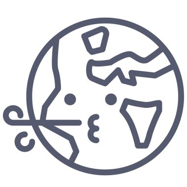 Bir karikatür küresinin vektör çizimi