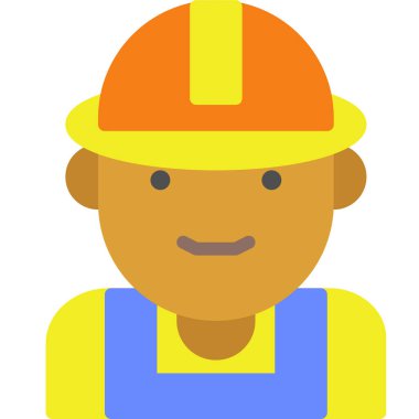 işçi vektör simgesi modern basit tasarım 