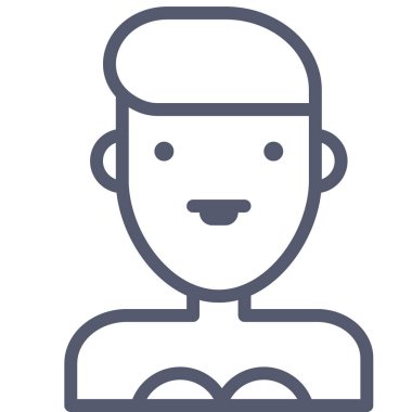 Kadın. Web simgesi basit illüstrasyon