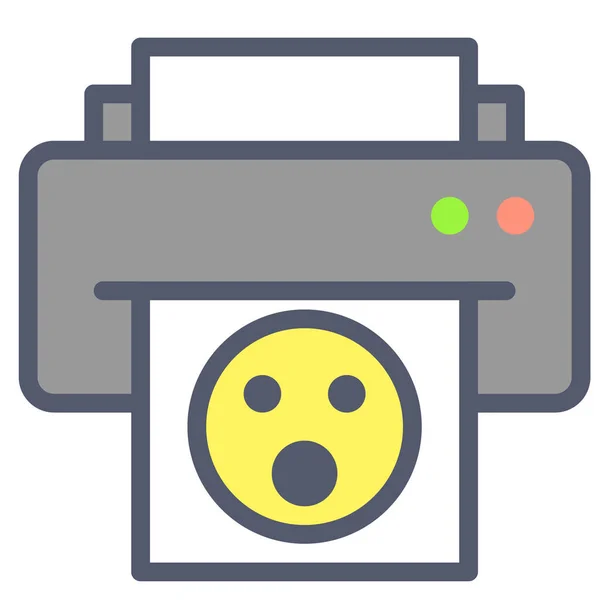 Printer Platte Vectoricoon — Stockvector