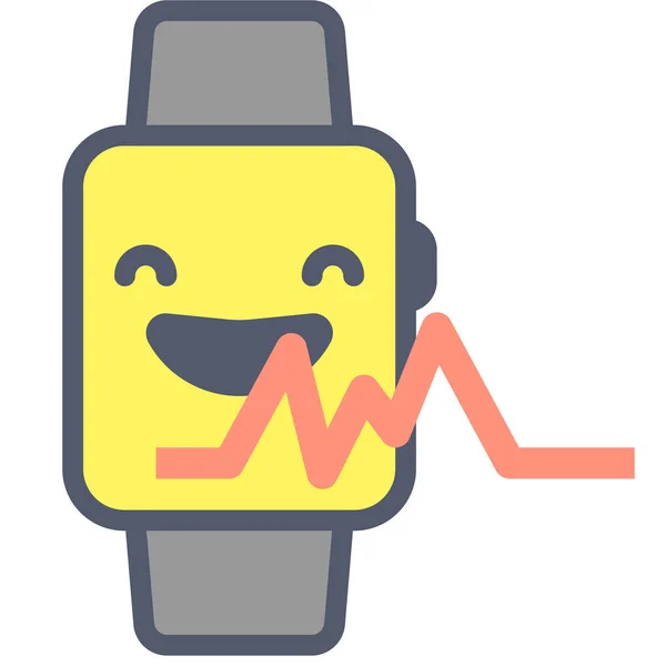 Smartwatch Icono Ilustración Vectorial — Archivo Imágenes Vectoriales