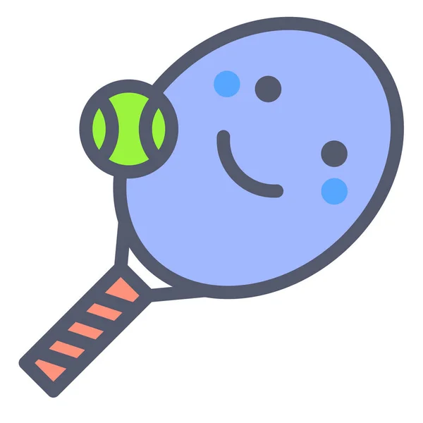 テニスボール シンプルなデザイン — ストックベクタ