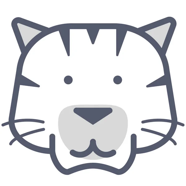 Gato Icono Web Ilustración Simple — Archivo Imágenes Vectoriales