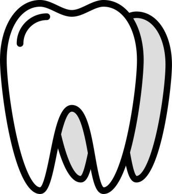 Diş. Web simgesi basit illüstrasyon