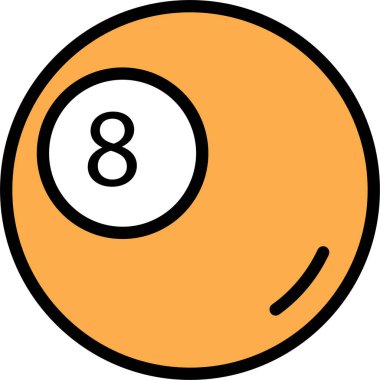 Bilardo topu. Web simgesi