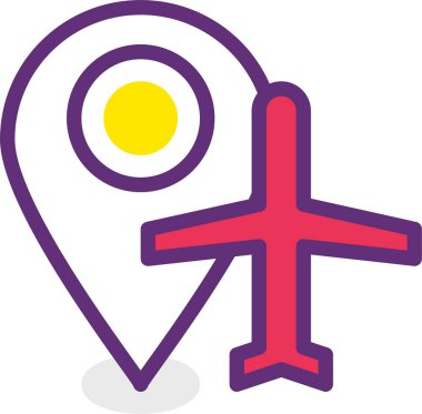 konum. Web simgesi basit illüstrasyon