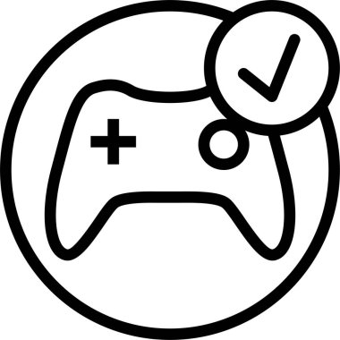 Tamam. Web simgesi basit illüstrasyon