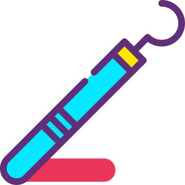 Enjeksiyon. Web simgesi vektör illüstrasyonu