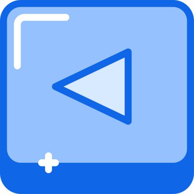 multimedya. Web simgesi basit illüstrasyon