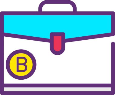 İş ve finans ikonu. Web simgesi basit illüstrasyon