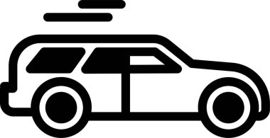 - Araba. Web simgesi basit illüstrasyon