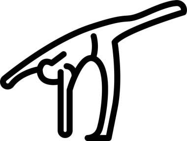 Kemikli bir kadının çizimi