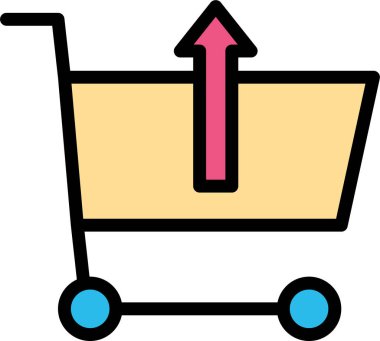 Alışveriş arabası. Basit tasarım