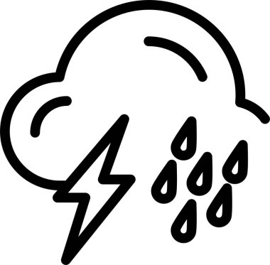 Hava durumu. Web simgesi basit illüstrasyon