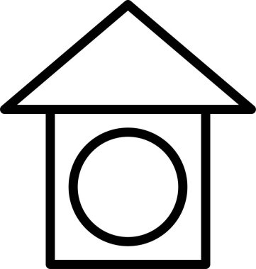 Ev. Web simgesi basit illüstrasyon