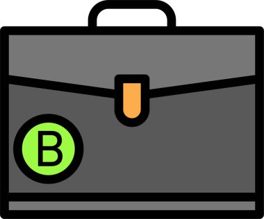 İş ve finans ikonu. Web simgesi basit illüstrasyon