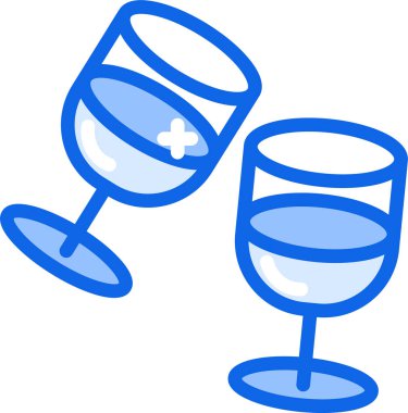 şarap simgesi, vektör illüstrasyonu