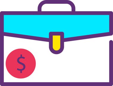 Portföy. Web simgesi basit tasarım