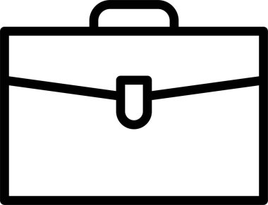 Çanta. Web simgesi basit illüstrasyon