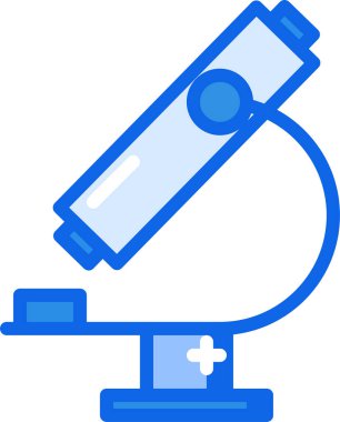 mikroskop web simgesi basit illüstrasyon