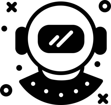 maskeli web simgesi, basit vektör illüstrasyonu beyaz arkaplanda izole edildi