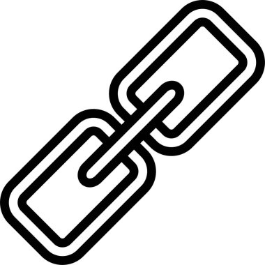 Bağlantı. Web simgesi basit illüstrasyon