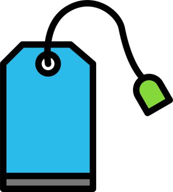 Etiket. Web simgesi basit illüstrasyon