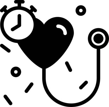 Saat. Web simgesi basit illüstrasyon