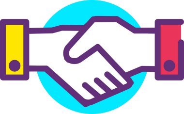 Tokalaşın. Web simgesi basit illüstrasyon