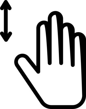 El hareketi simgesi, vektör illüstrasyonu