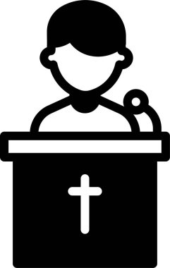 Kilise simgesi, vektör illüstrasyonu