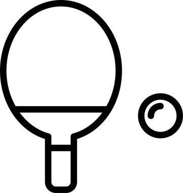 Masa tenisi oyunu. Basit resimleme