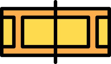 Bina. Web simgesi basit illüstrasyon