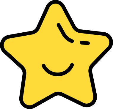 Yıldız. Web simgesi basit illüstrasyon