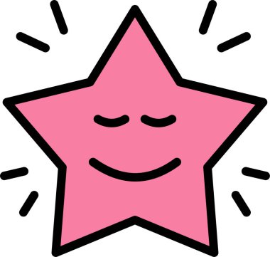 Gülümseme. Basit tasarım