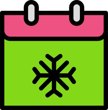 Takvim simgesi vektör illüstrasyonu