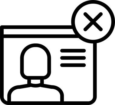 kullanıcı profili simgesi, basit vektör illüstrasyonu 