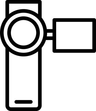 Kamera. Web simgesi basit illüstrasyon