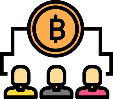 bitcoin. Web simgesi basit illüstrasyon