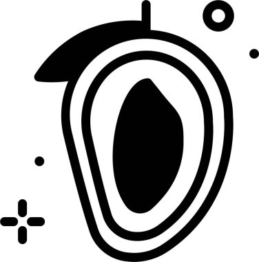 mango. Web simgesi basit illüstrasyon